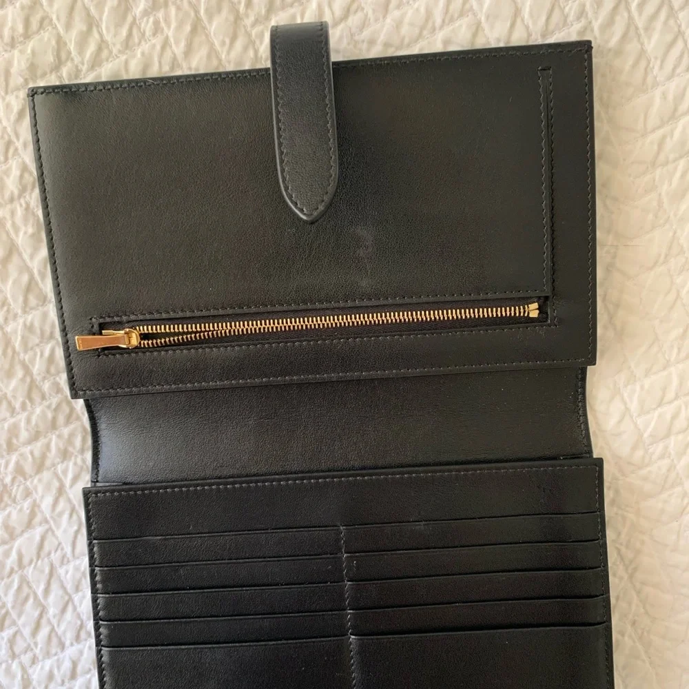 Black Celine Snap Clutch by Hedi Slimane with box and dust bag - Picture 3 of 3